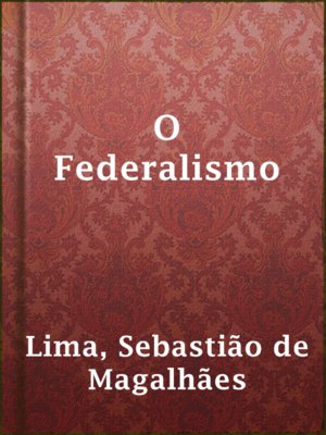 cover image of O Federalismo
